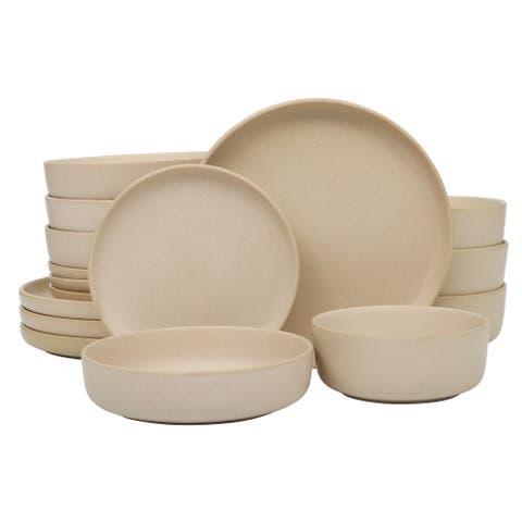 Soho Lounge Pasco 16-Piece Reactive Glaze Stoneware Dinnerware Set