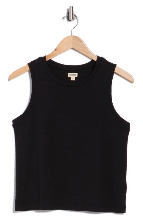 Mikaela Cotton Ribbed Crop Tank