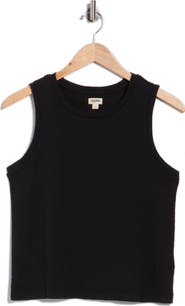 L'AGENCE Mikaela Cotton Ribbed Crop Tank