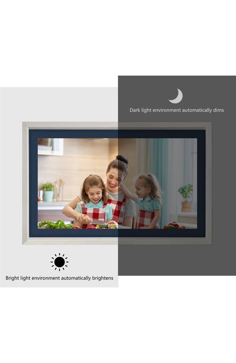 Eco4Life 21.5" WiFi Art Photo Frame, Alternate, color, White