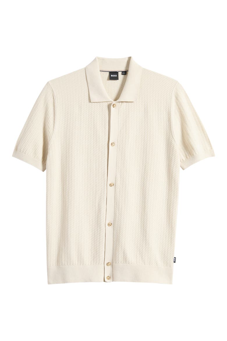 Iseppo Short Sleeve Cardigan, Alternate, color, OPEN WHITE