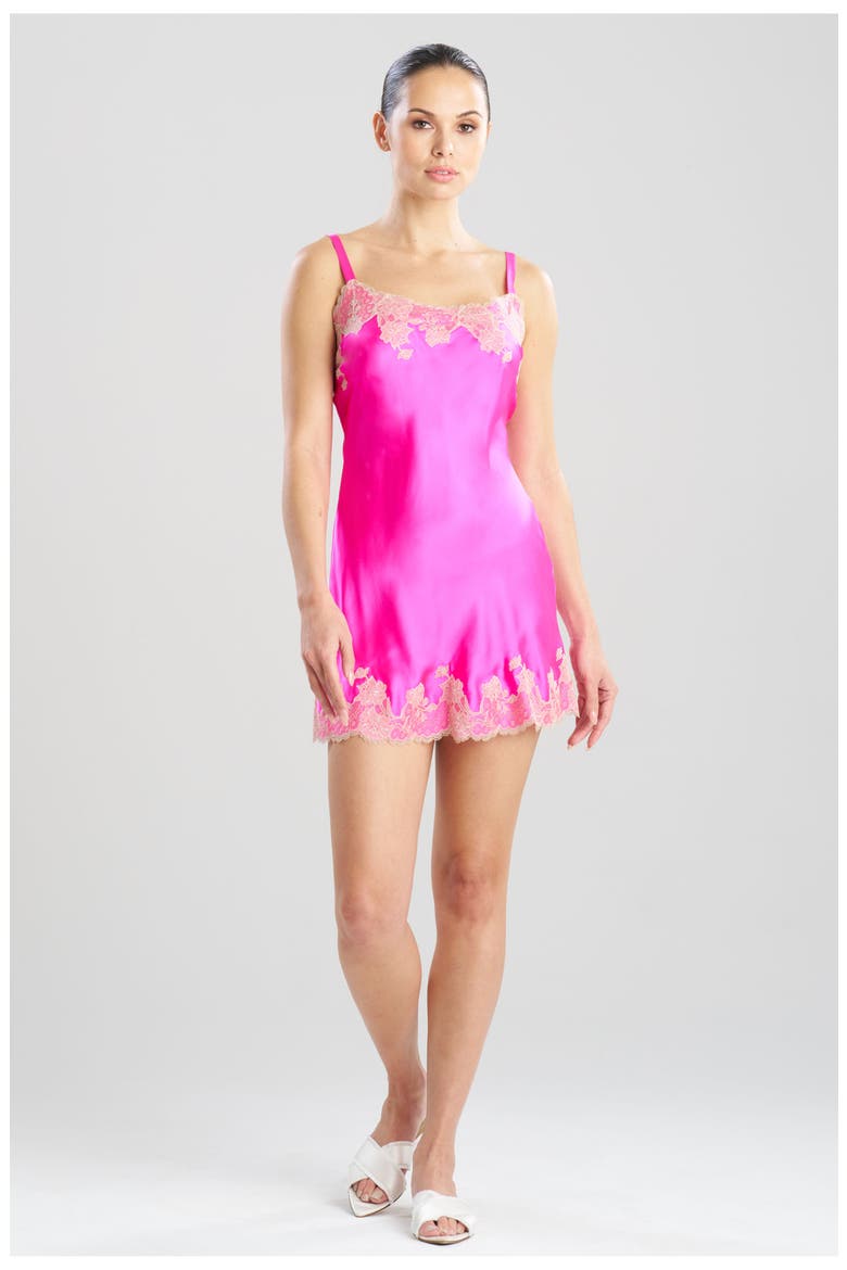 Lolita Chemise, Alternate, color, Fiesta Pink W/ Nude
