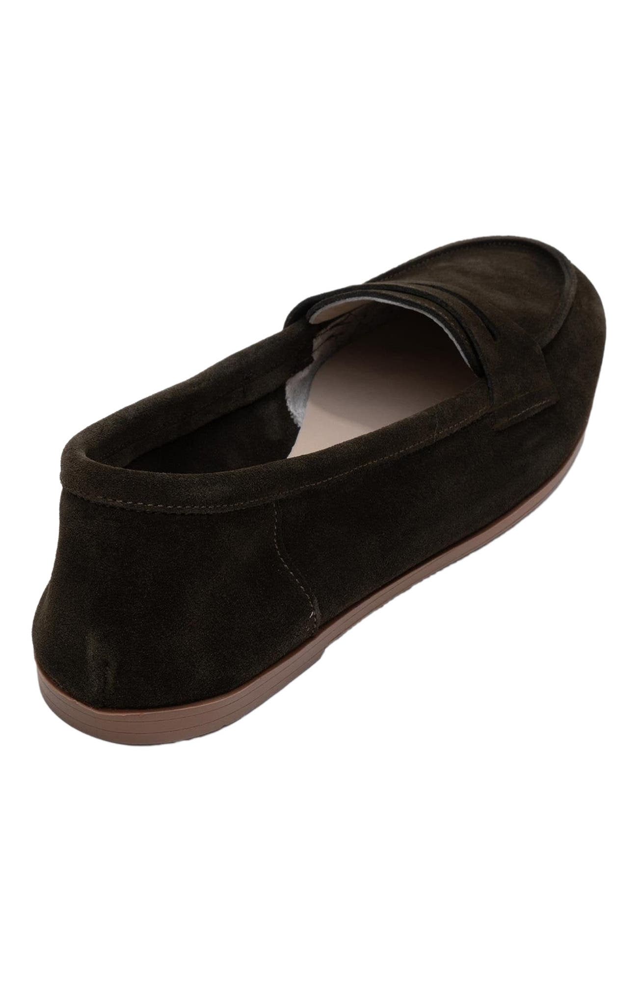 Dorothy Leather Loafer, Alternate, color, Dark Green Leather