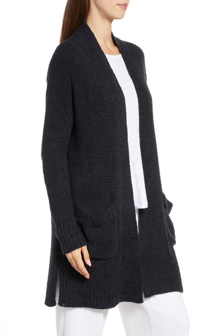 CozyChic® Lite Long Weekend Cardigan, Alternate, color, BLACK