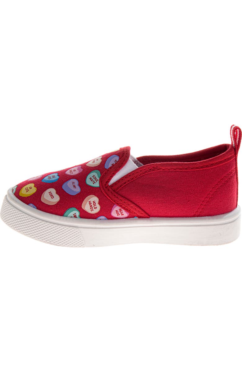 SweetHearts Conv. Hearts Slip-On 5-10, Alternate, color, Red Multi