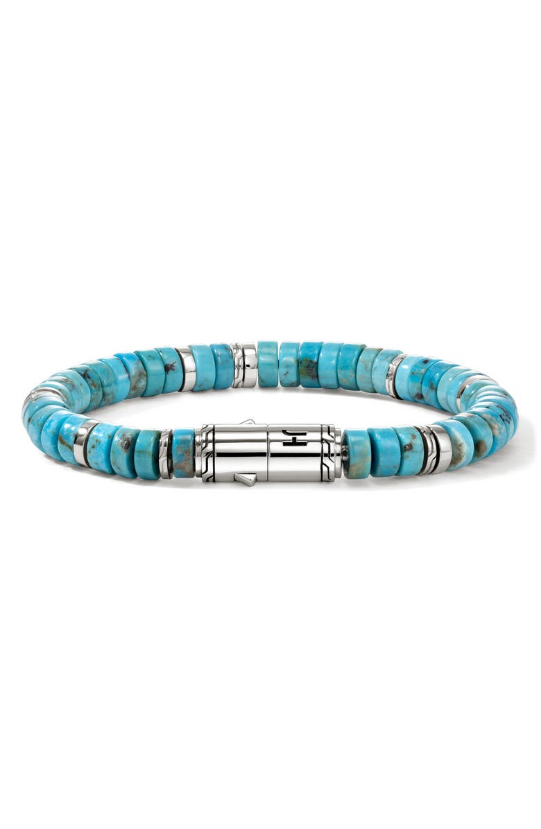 John Hardy Heishi Beaded Bracelet, Alternate, color, Silver