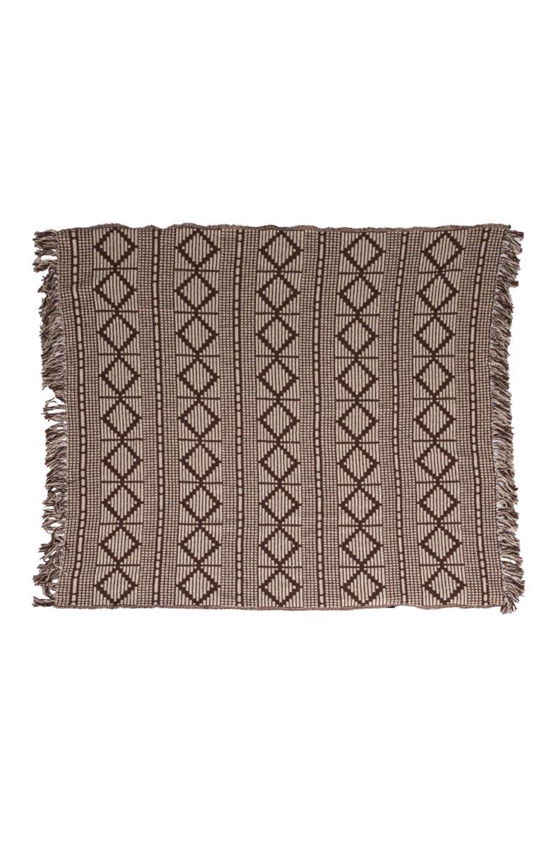 Storied Home Throw Blanket, Alternate, color, Brown