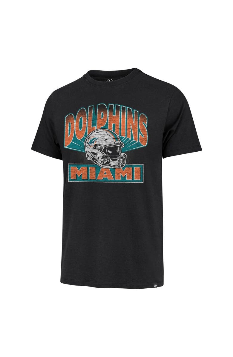 '47 Men's '47 Black Miami Dolphins Amplify Franklin T-Shirt, Alternate, color, Black