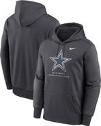 Nike Men's Nike Gray Dallas Cowboys Toss Sweep Therma-FIT Hoodie