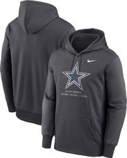 Nike Men's Nike Gray Dallas Cowboys Toss Sweep Therma-FIT Hoodie