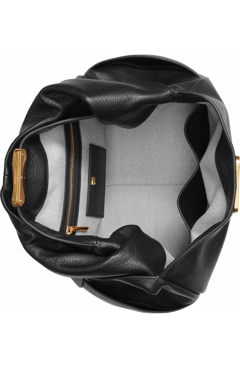 Donna Karan New York Amagansett Shoulder Bag, Alternate, color, Black/Gold