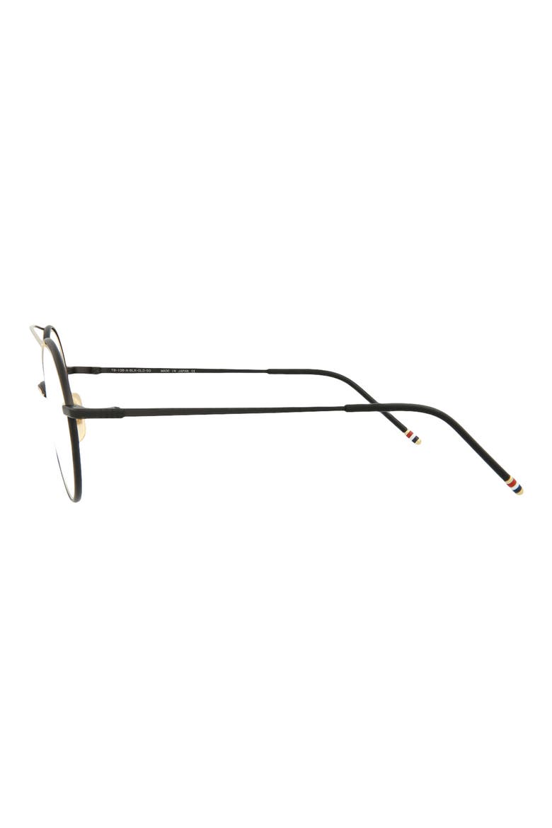 50mm Round Optical Frames, Alternate, color, BLACK IRON GOLD