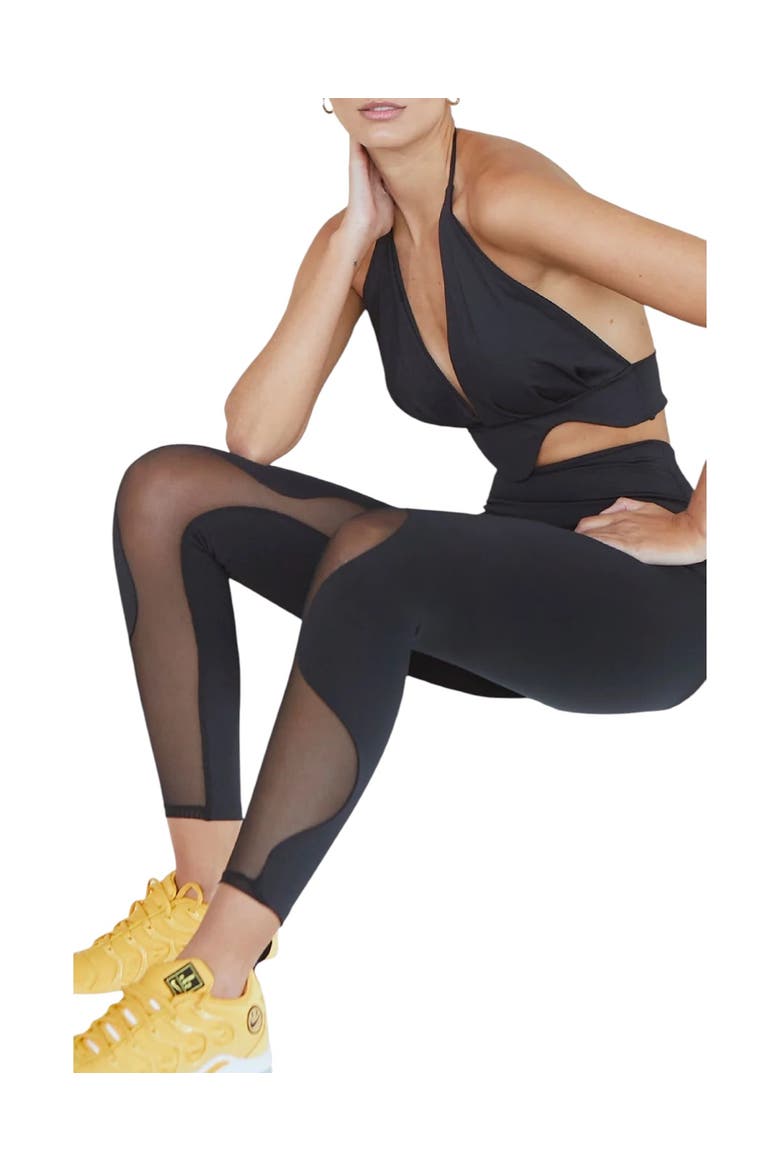 Bubble Legging, Alternate, color, Black-Black Mesh