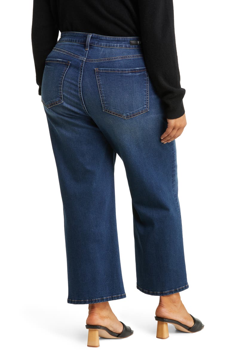 Fab Ab High Waist Ankle Wide Leg Jeans, Alternate, color, RESOLVED W/DK S