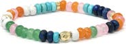 Anzie Boheme 14k Gold Multi Gemstone Bracelet