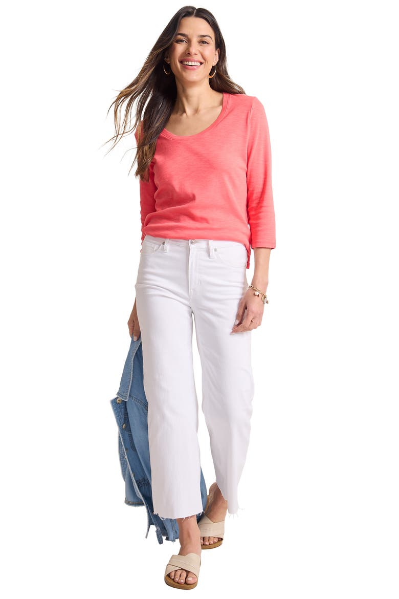 Ashby Isles Scoop Neck Cotton T-Shirt, Alternate, color, MELON BERRY