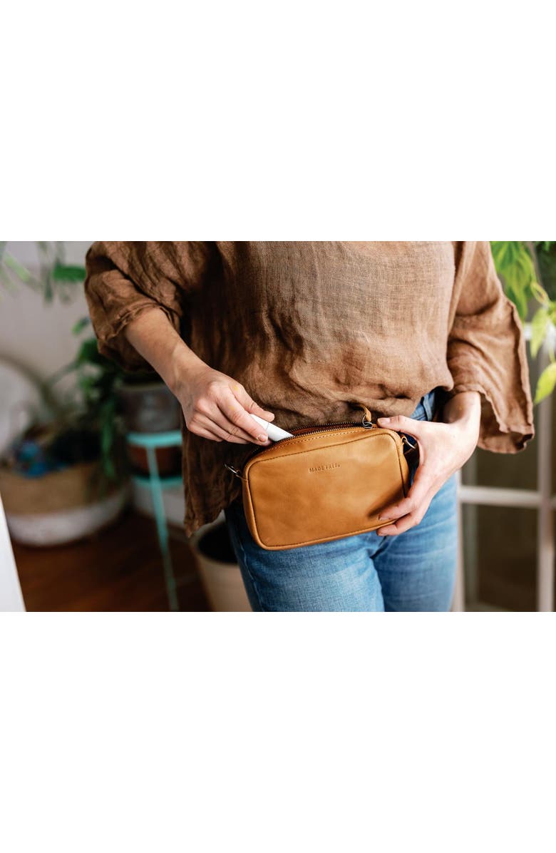 Made Free Leather Convertible Waistpack Handbag, Alternate, color,