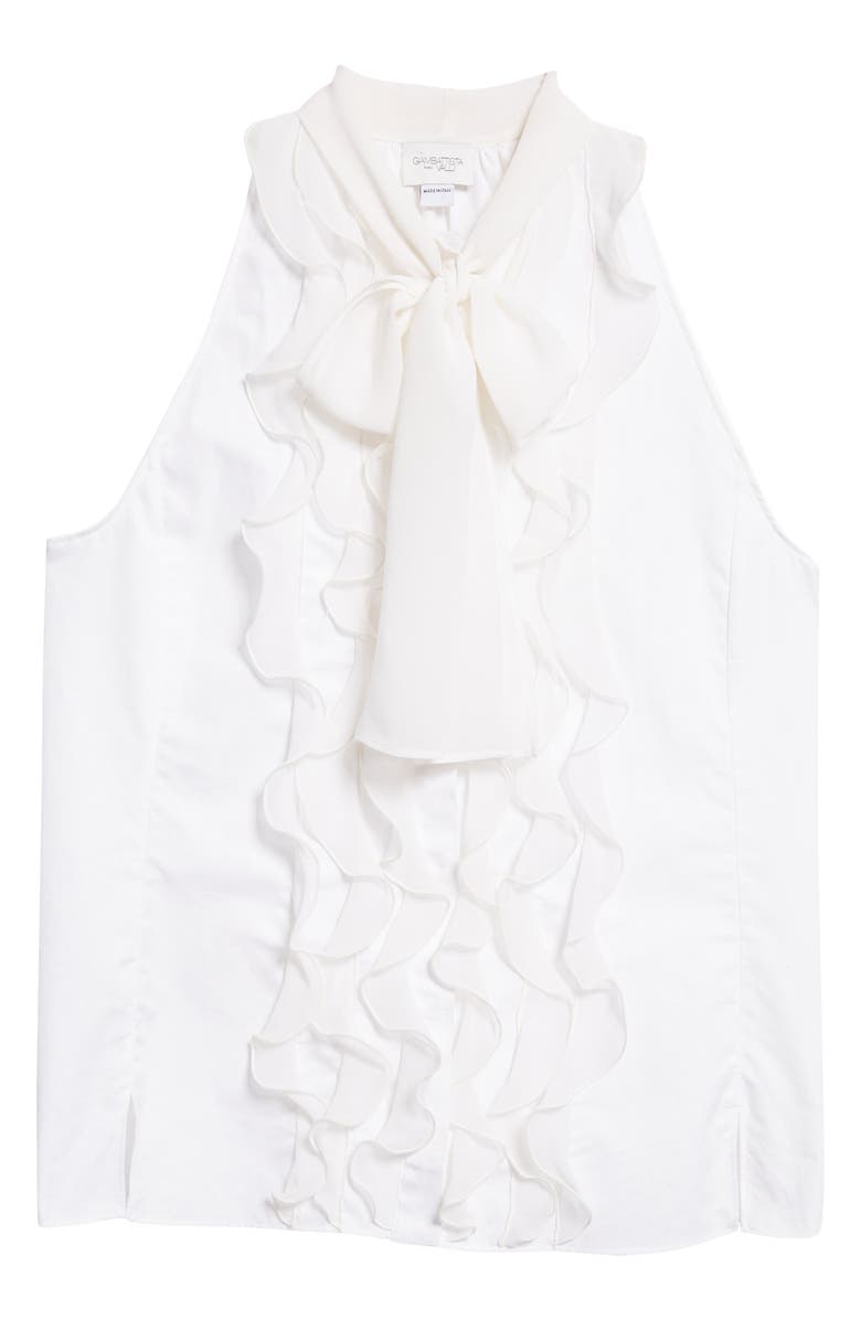 Giambattista Valli Tie Neck Sleeveless Top, Alternate, color, 