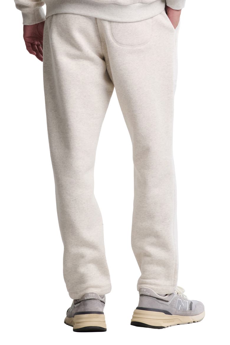 Fleece Track Pants, Alternate, color, HEATHER CREAM
