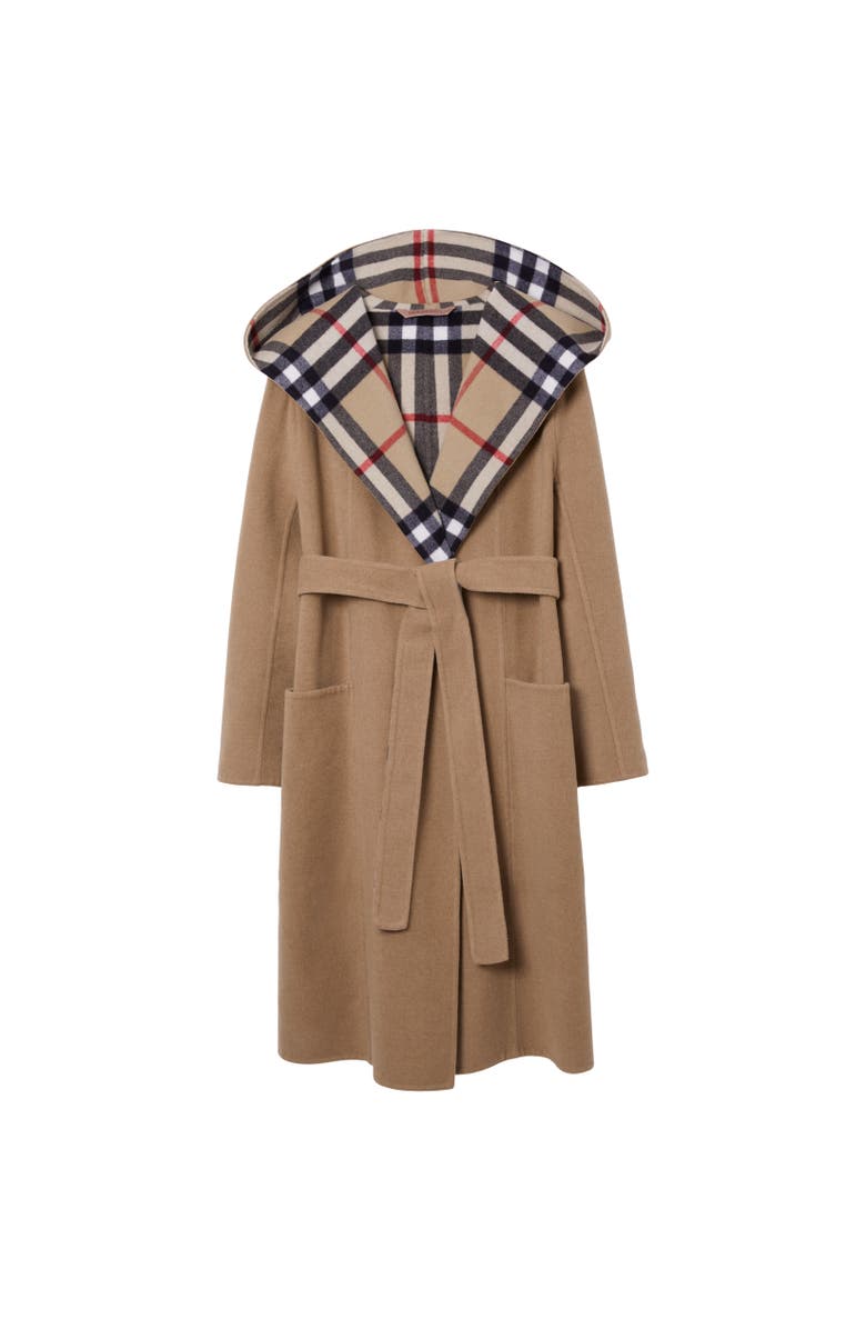 Burberry Wool Wrap Coat, Alternate, color,