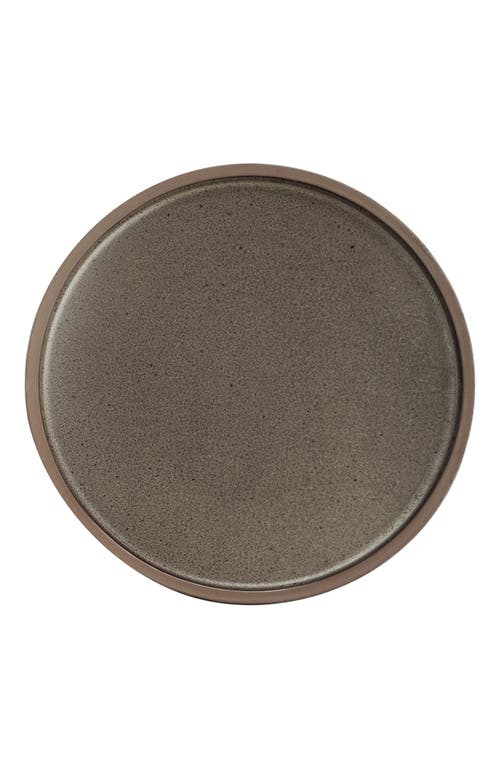 Stone Lain Tina Stoneware 4-piece Dinner Plate In Gray