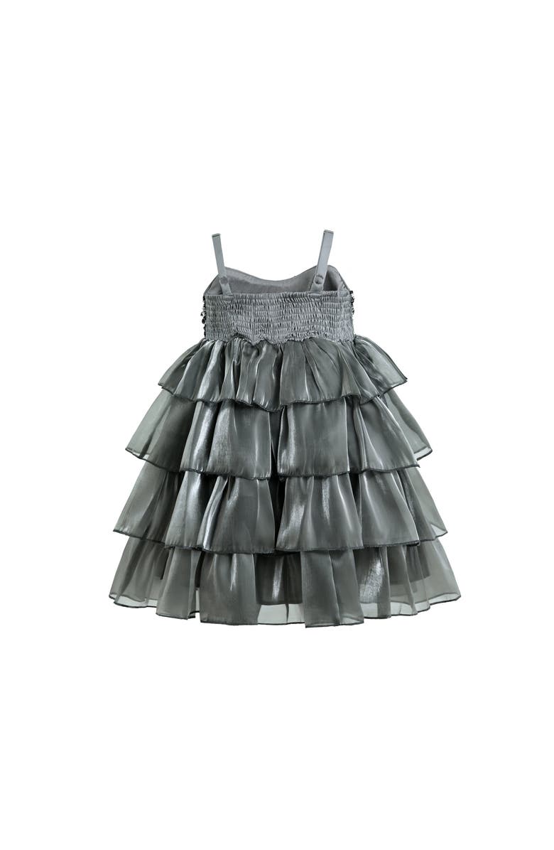Tulleen Layered Tulle Sequin Sleeveless Dress, Alternate, color, Grey