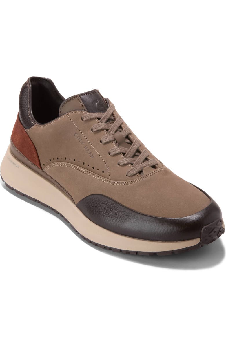 Cole Haan Lewis GrandPro Luxe Colorblock Sneaker, Main, color, Irish Coffee/ Dark Chocolate