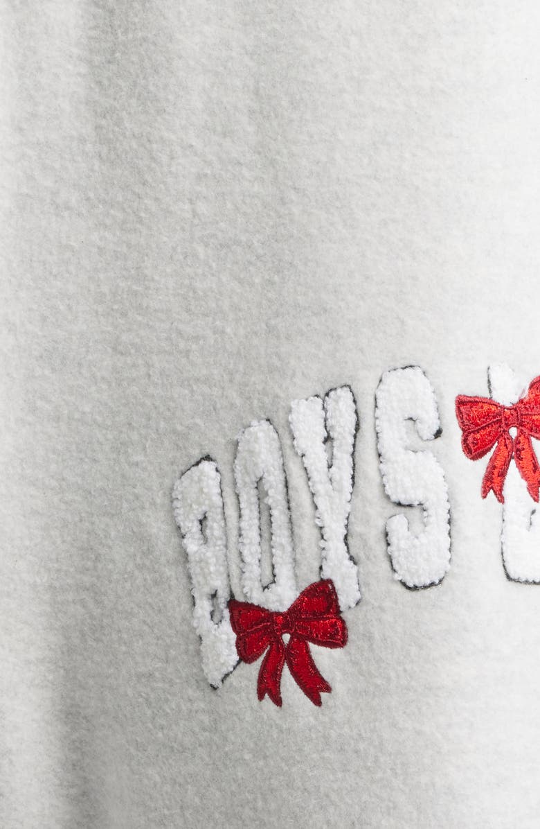 BOYS LIE Wrap Me in a Bow Sweatpants, Alternate, color, Heather Grey