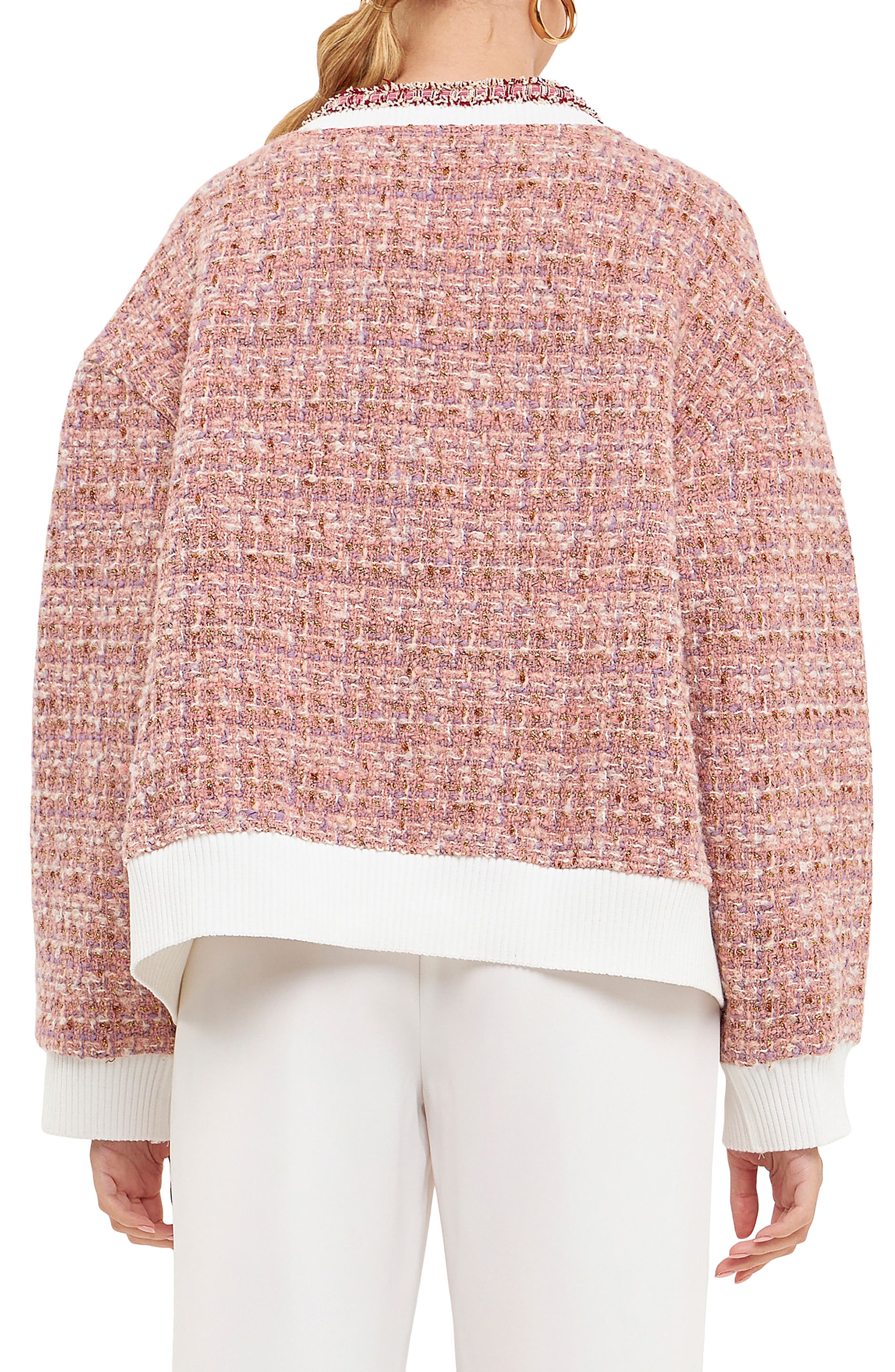 Premium Boucle Wool Blend Cardigan - image 4