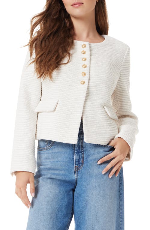 SAM EDELMAN SAM EDELMAN TWEED COLLARLESS JACKET 