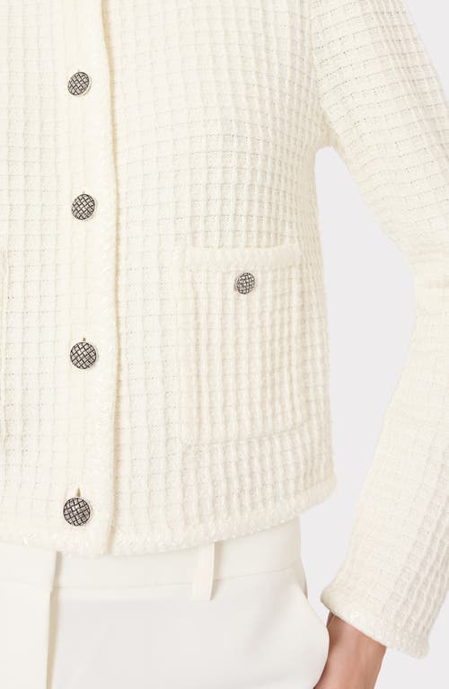 Milly Sade Textured Cardigan In Multi