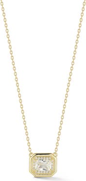 GLAZE JEWELRY Emerald Cut Cubic Zirconia Pendant Necklace