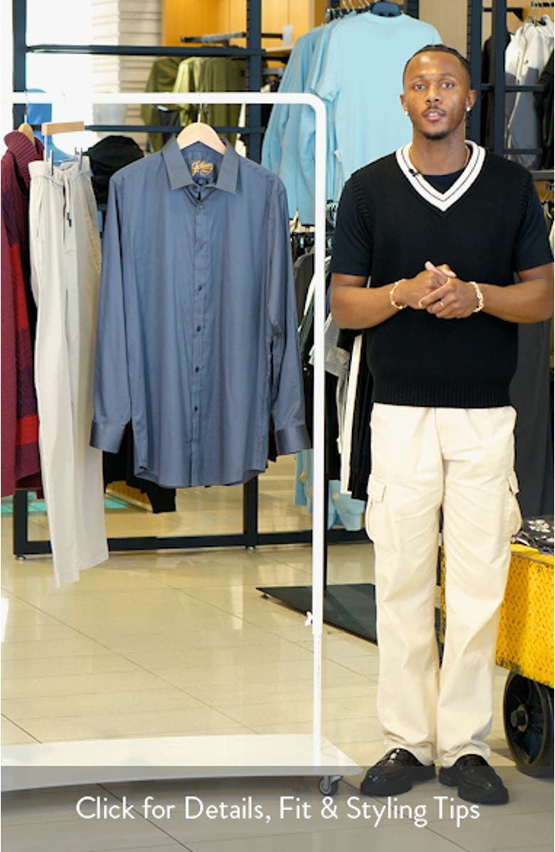 Bahamas Stretch Cotton Button-Up Shirt, sales video thumbnail