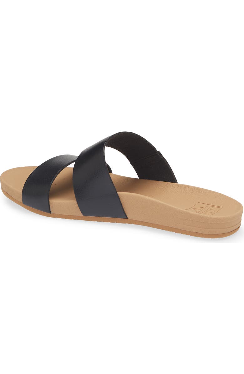 Reef Kaia Slide Sandal, Alternate, color, Black/Tan