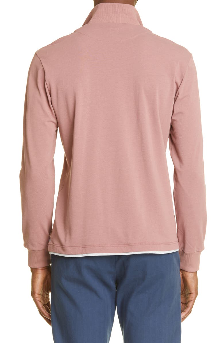 Eleventy Layered Quarter Zip Pullover, Alternate, color, 
