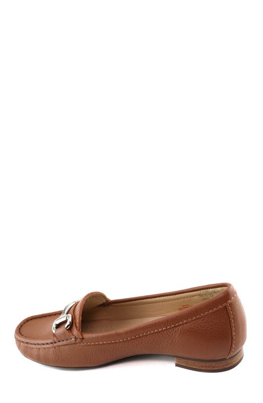 Marc Joseph New York Grand Street Leather Buckle Loafer, Alternate, color, Cognac Grainy