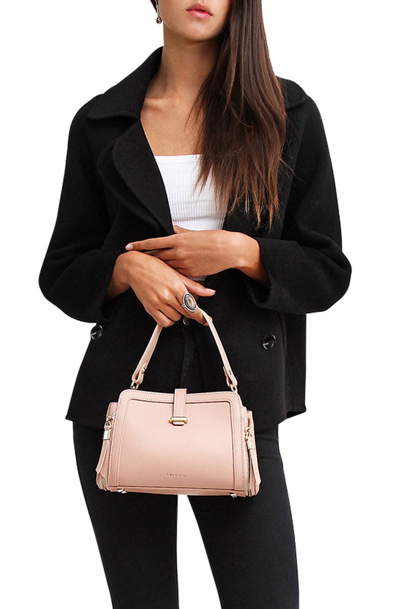 Belle & Bloom I'm Yours Wool Blend Coat, Alternate, color, Black