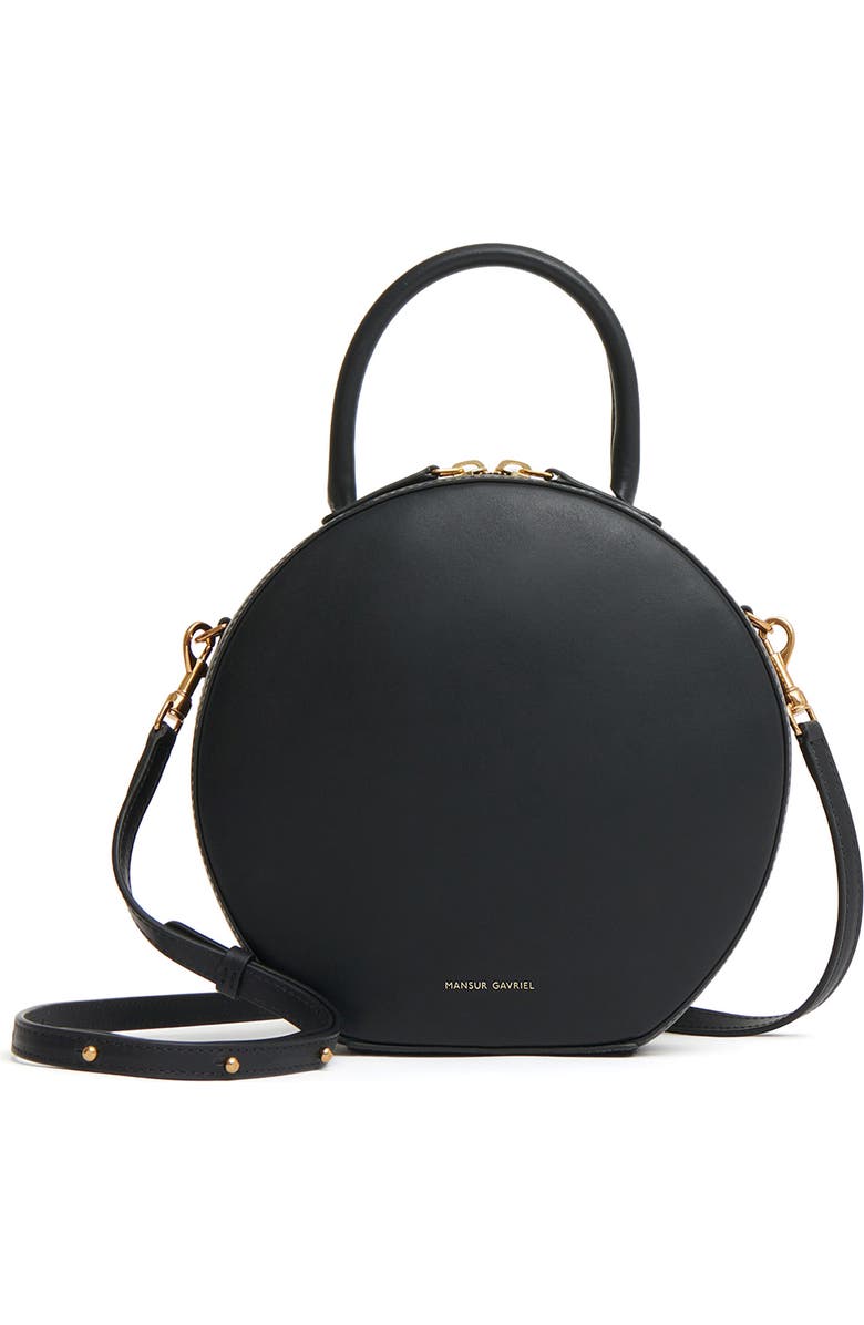Mansur Gavriel Circle Leather Crossbody Bag, Main, color,