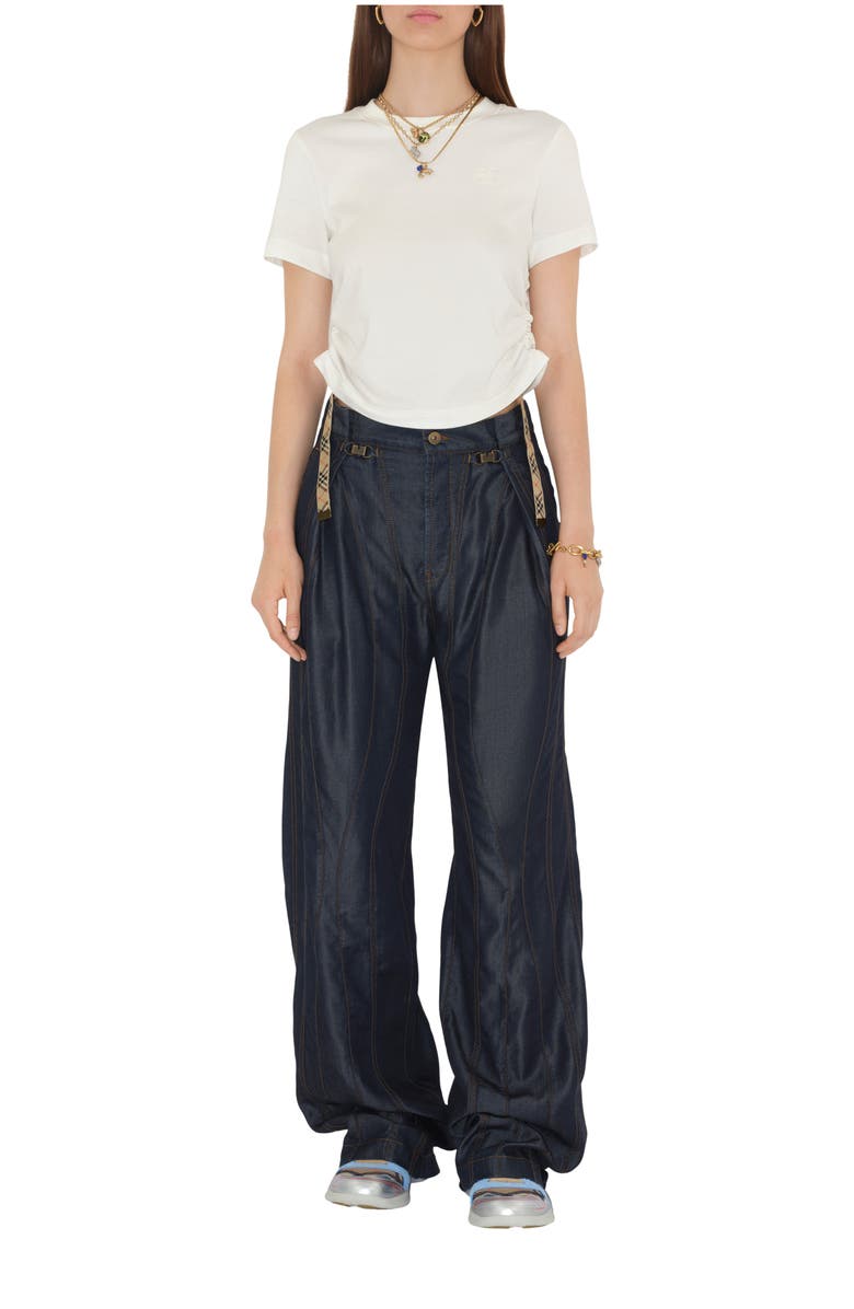 Burberry Panelled Denim Trousers, Main, color,
