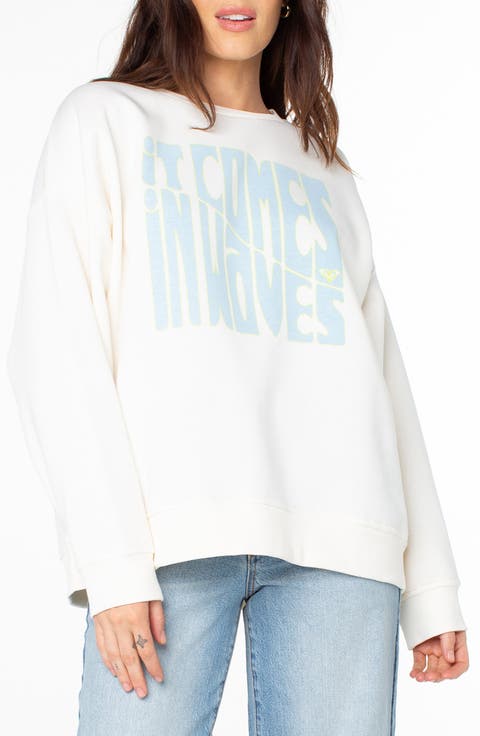 Morning Hike Oversize Fleece Graphic Sweatshirt