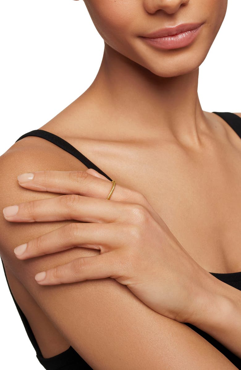 David Yurman Cable Band Ring in Gold, Alternate, color, Gold