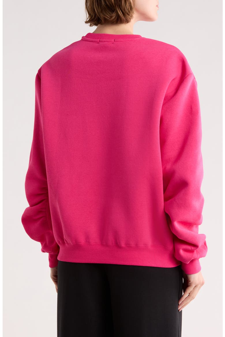 Long Sleeve Sweatshirt, Alternate, color, PEACOCK PINK