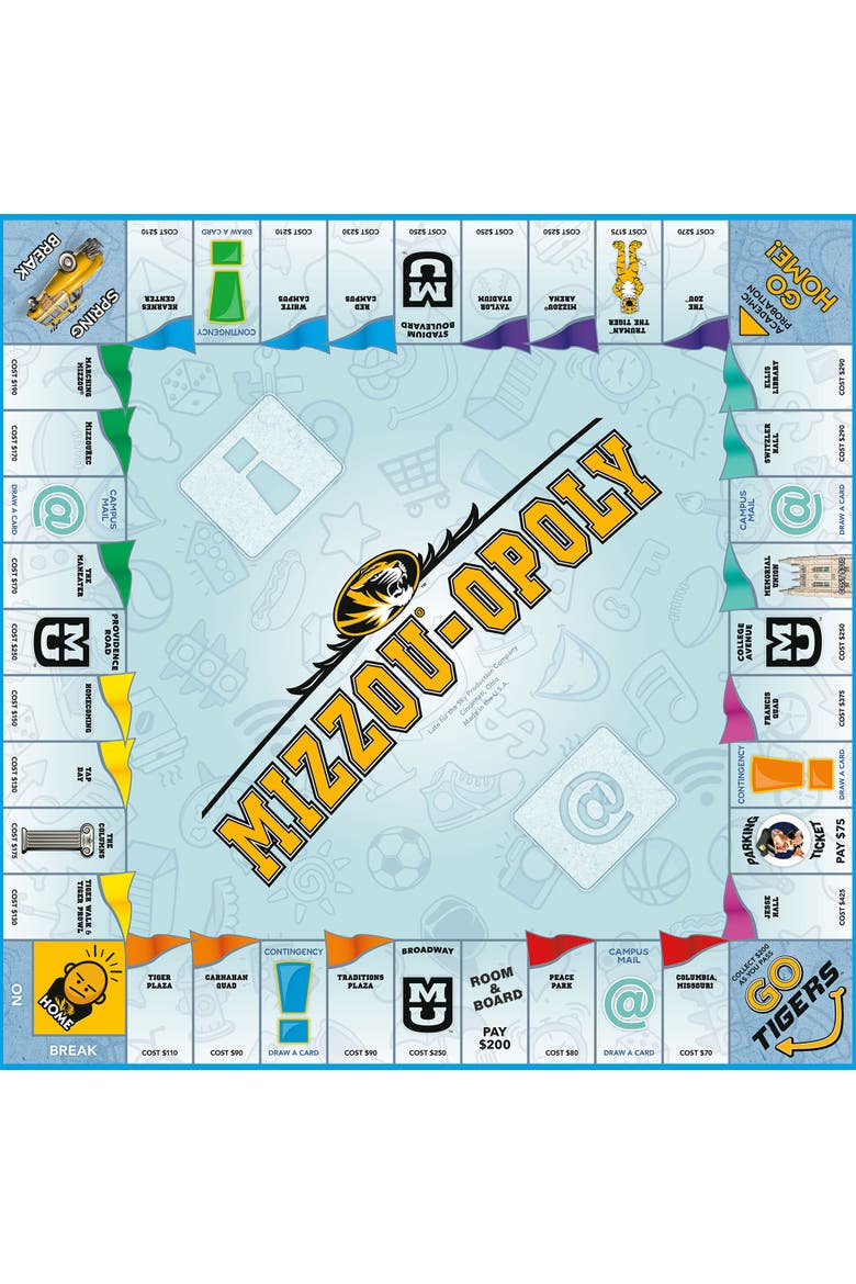 University Of Missouri Mizzouopoly Monopoly Board Game, Alternate, color, Multicolored