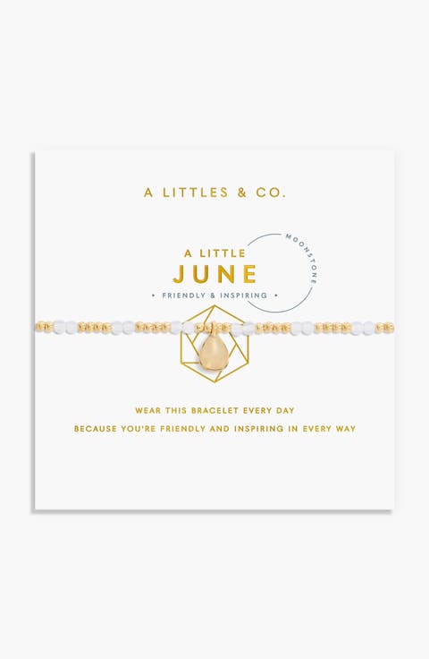 Birthstone A Little Bracelet in Gold-Tone Plating