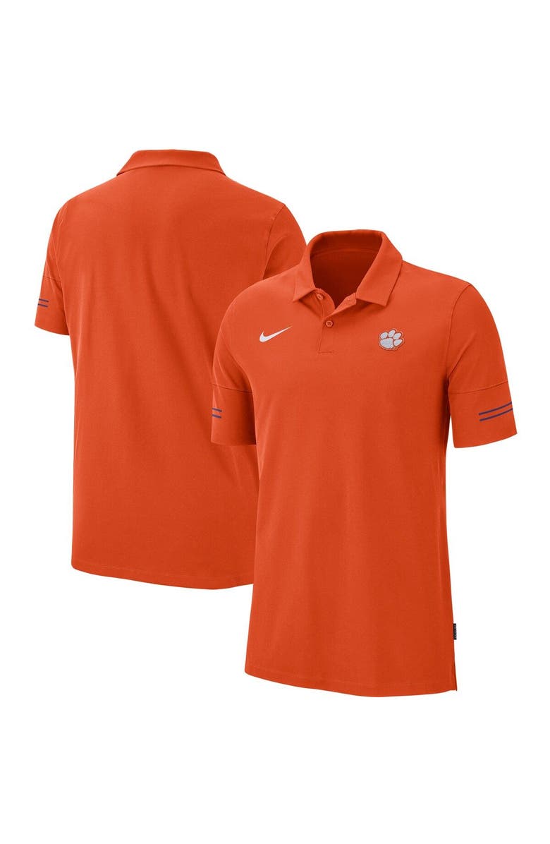 Nike Men's Nike Orange Clemson Tigers 2020 Sideline Coaches Performance Polo, Main, color,