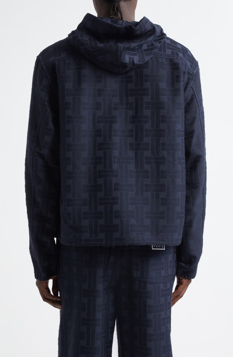 KENZO Weave Jacquard Hooded Jacket, Alternate, color, 
