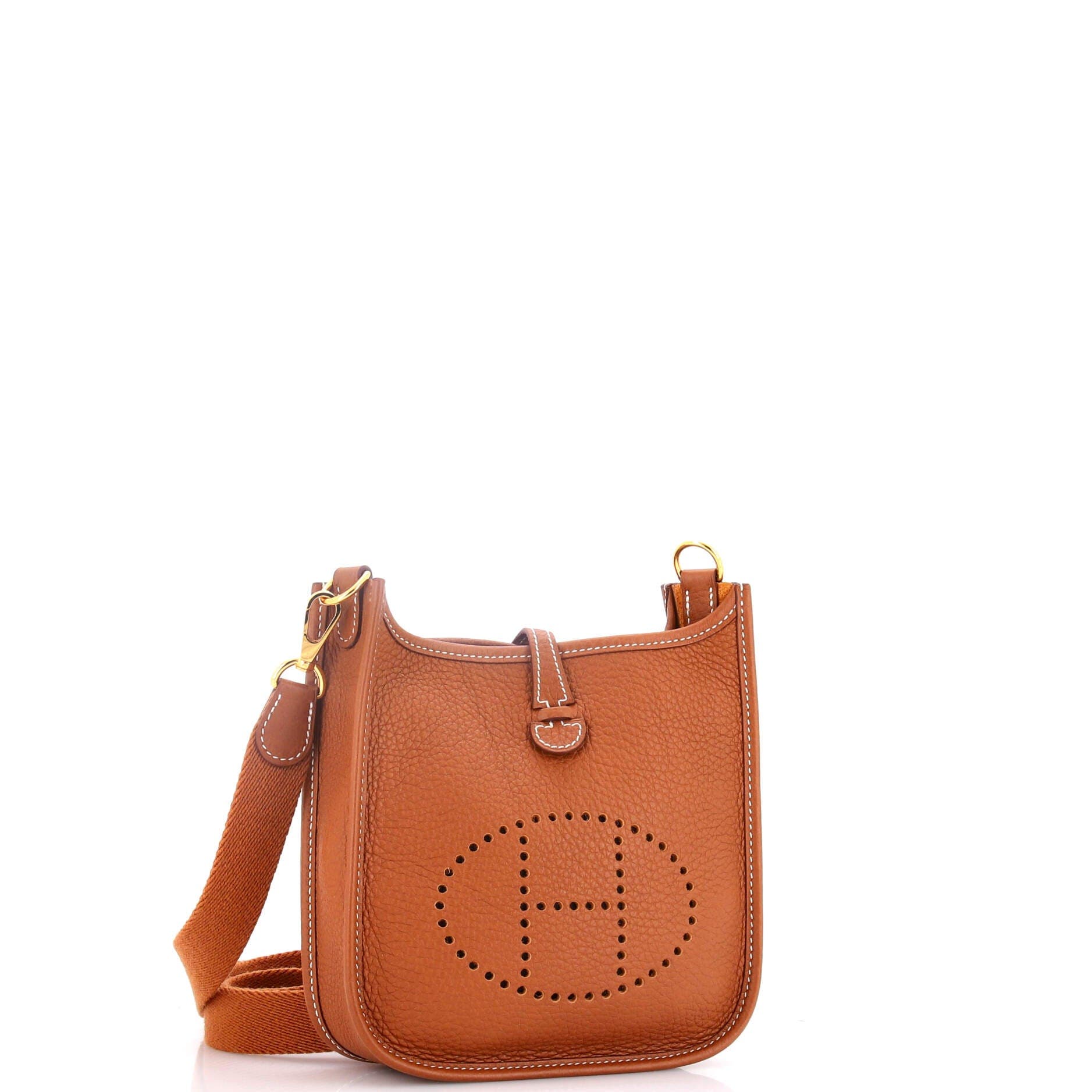 Pre-Owned Hermes Evelyne Bag Gen III Clemence TPM, Alternate, color, Gold