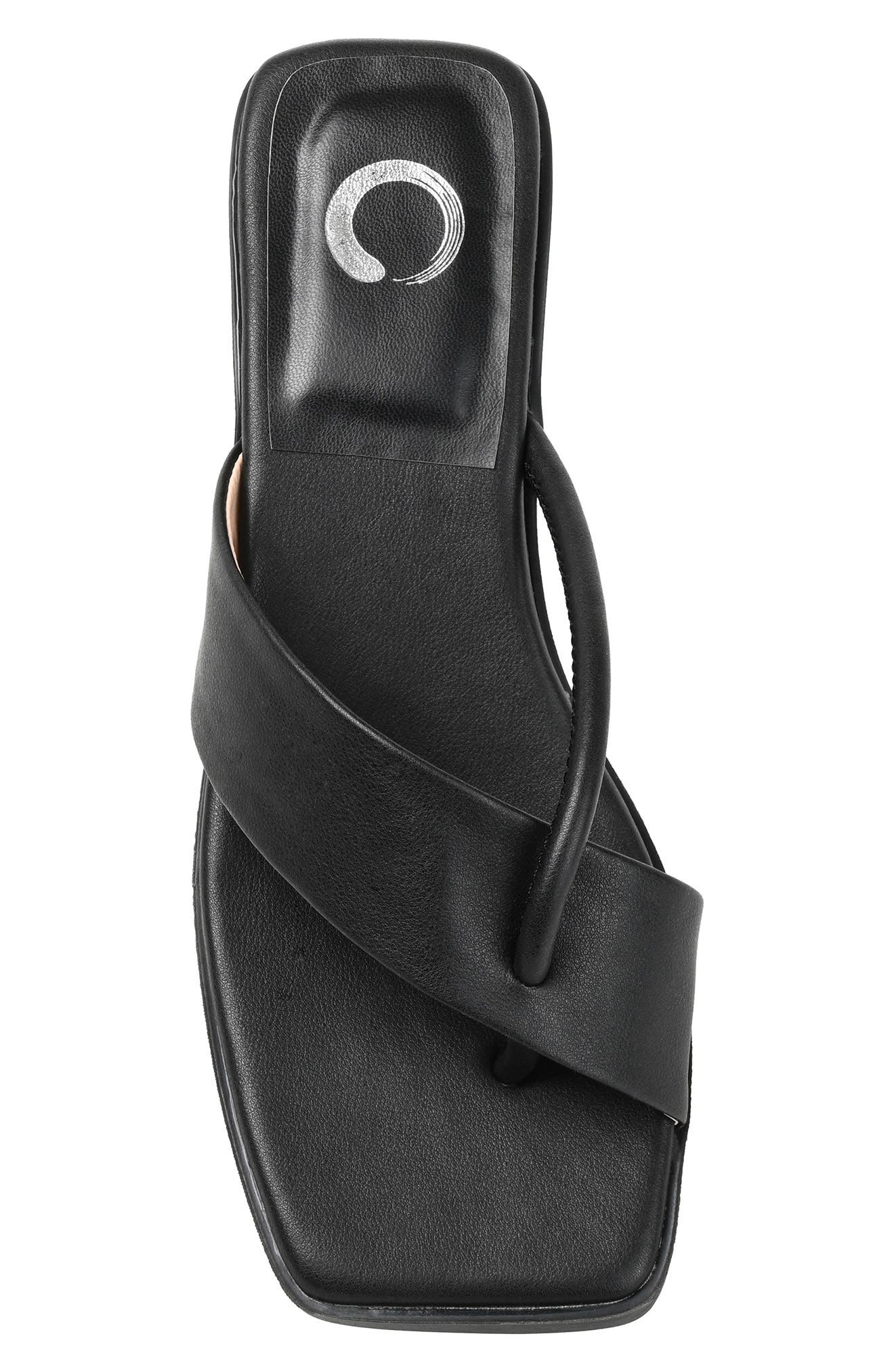 Journee Collection Mina Strappy Heeled Mule, Alternate, color, Black