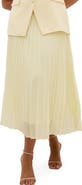 City Chic Pleated Chiffon Maxi Skirt
