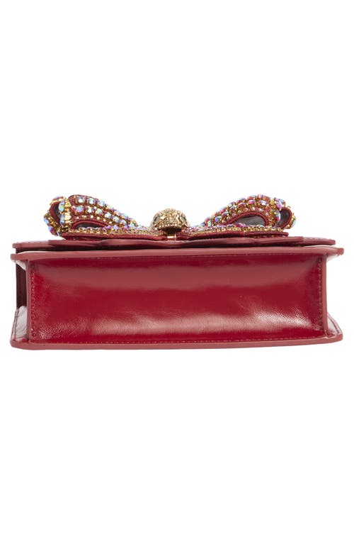 Kurt Geiger London Bow Small Shoreditch Shoulder Bag In Red